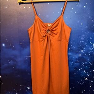 SO Vibrant Orange Mini dress